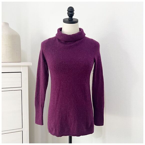 Talbots Sweaters - Talbots Pure Cashmere Sweater Pullover Soft Purple Mock Neck XS